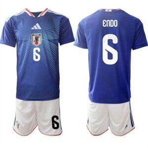 Wataru Endo Blue 2026 WC Soccer Jersey Suit